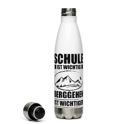 Schule Ist Wichtig Berggehen Ist Wichtiger - Edelstahl Trinkflasche berge Default Title