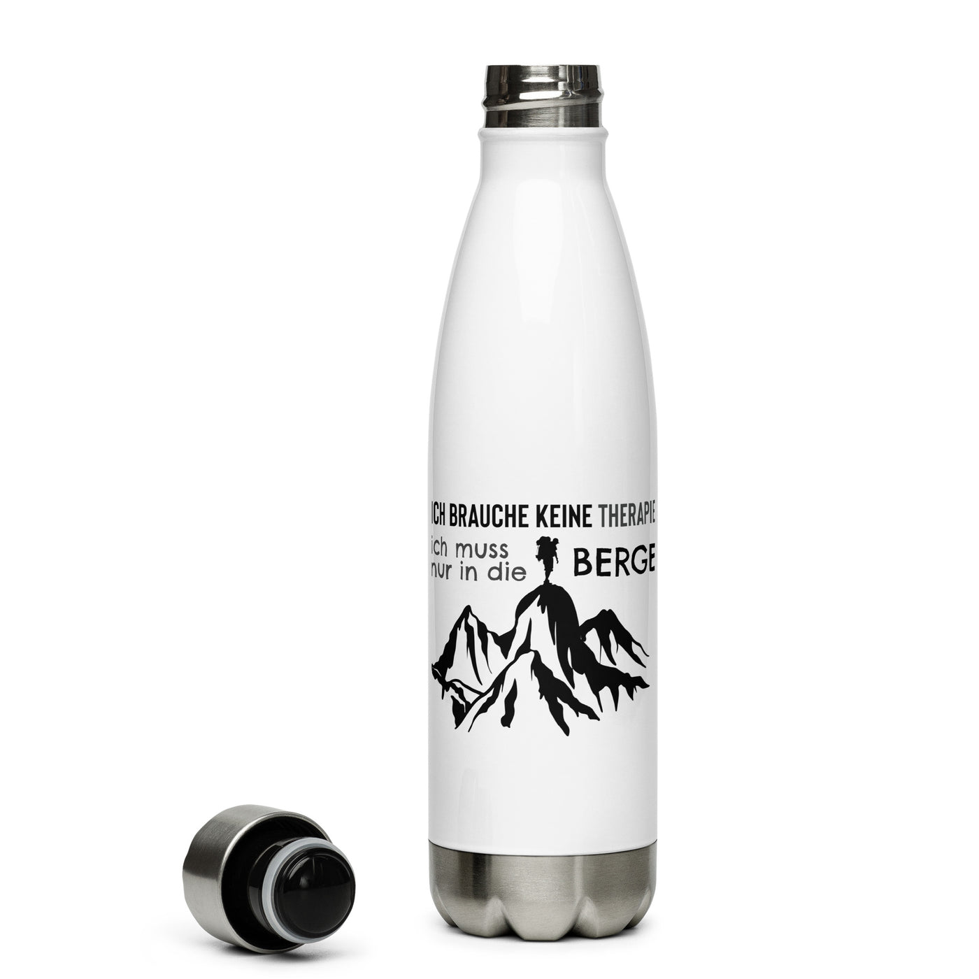 Therapie Ich Muss Nur In Die Berge - Edelstahl Trinkflasche berge wandern Default Title