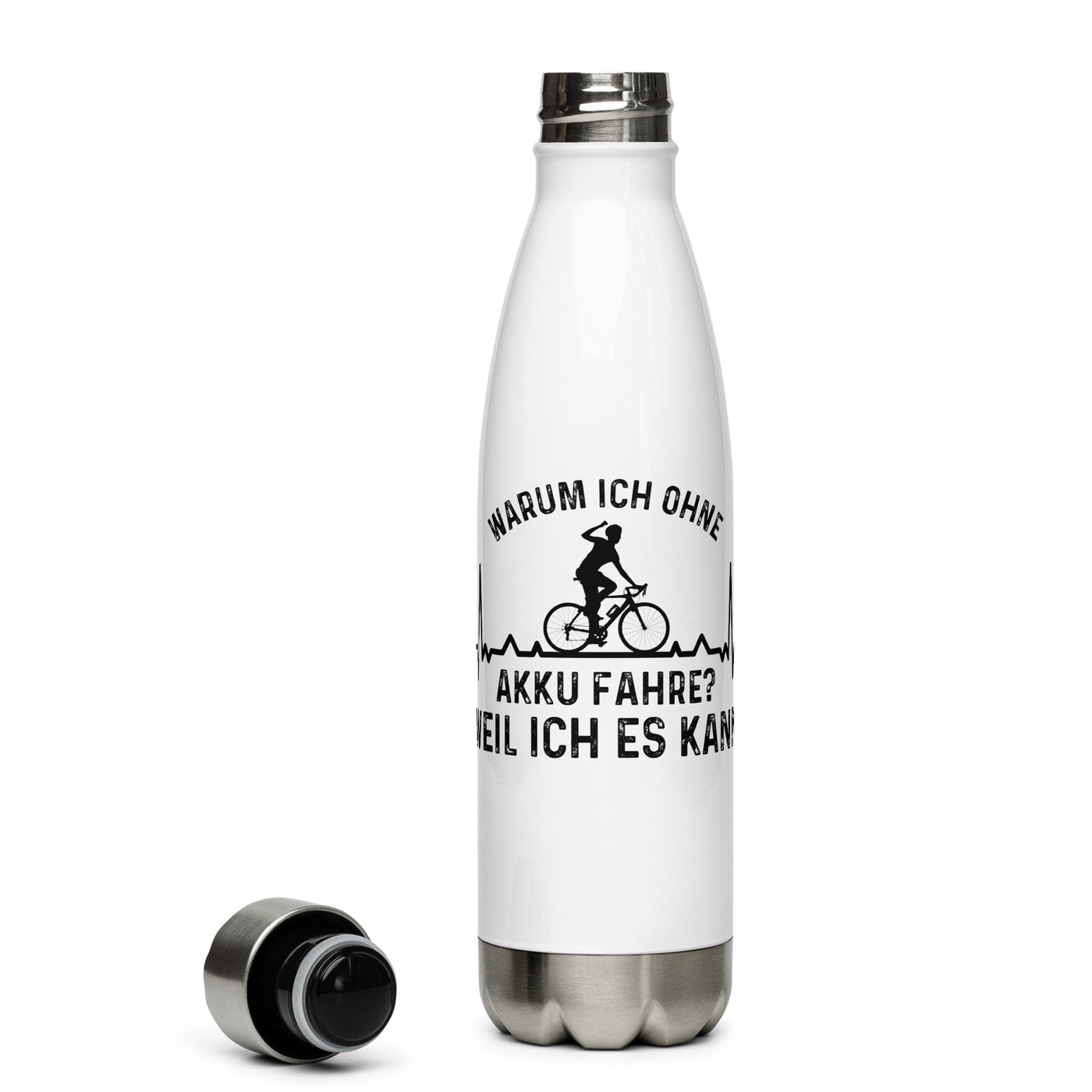 Warum Ich Ohne Akku Fahre Weil Ich Es Kann 3 - Edelstahl Trinkflasche e-bike Default Title