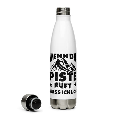 Wenn Die Piste Ruft Muss Ich Los - Edelstahl Trinkflasche klettern ski Default Title