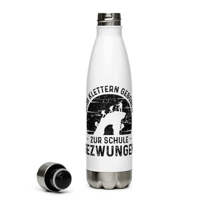 Zum Klettern Geboren Zur Schule Gezwungen - Edelstahl Trinkflasche klettern Default Title