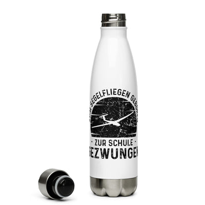 Zum Segelfliegen Geboren Zur Schule Gezwungen - Edelstahl Trinkflasche berge Default Title