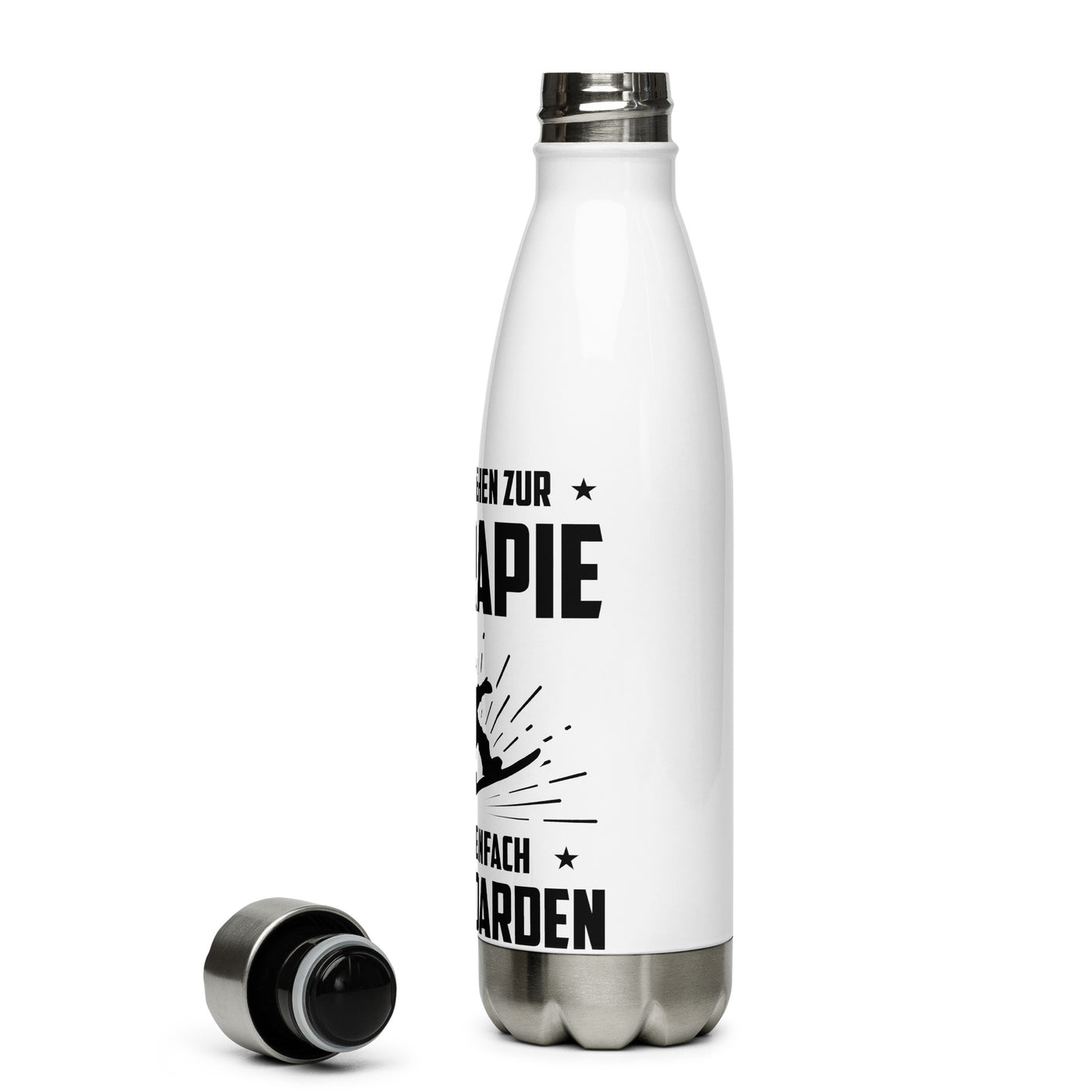 Andere Gehen Zur Therapie Ich Gen Einfach Snowboarden - Edelstahl Trinkflasche snowboarden