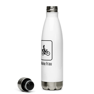 Deine Frau - Meine Frau - Edelstahl Trinkflasche fahrrad