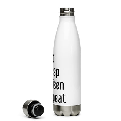 Eat Sleep Reisen Repeat - Edelstahl Trinkflasche camping