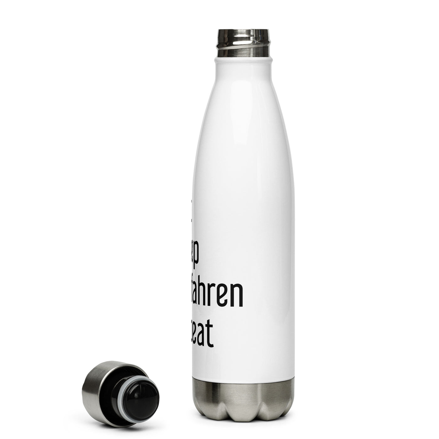 Eat Sleep Skifahren Repeat - Edelstahl Trinkflasche ski