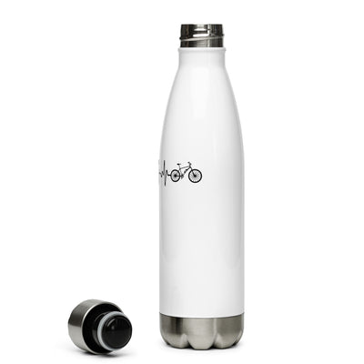 Herzschlag Herz Und E-Bike - Edelstahl Trinkflasche e-bike