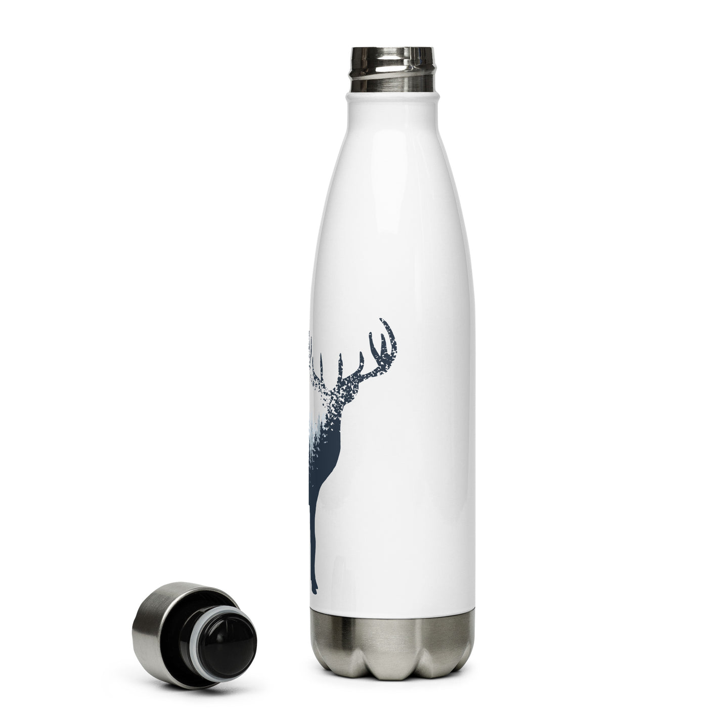 Hirsch Abstrakt - Edelstahl Trinkflasche camping