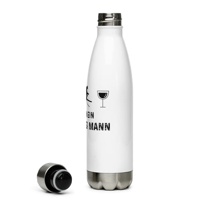 Ich Bin Ein Einfacher Mann - Edelstahl Trinkflasche ski