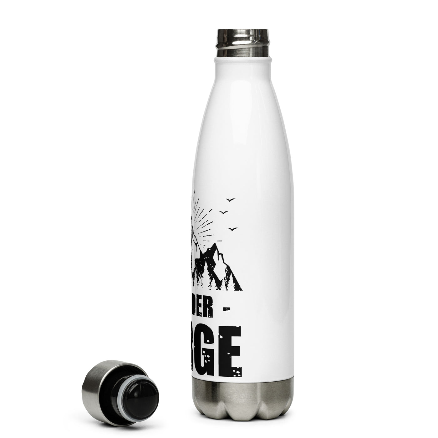 Kind Der Berge - Edelstahl Trinkflasche berge