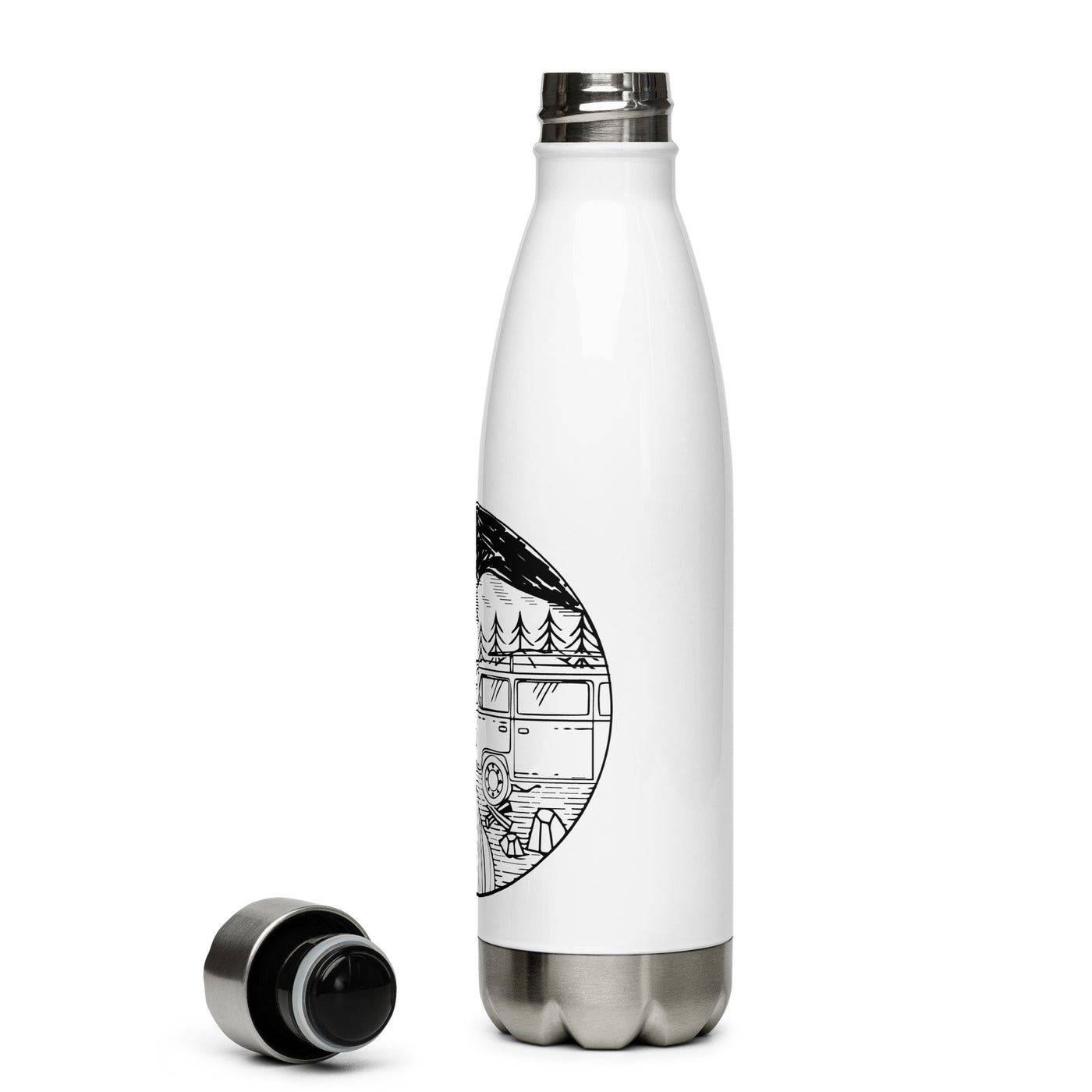 Mountain - Camping Van - Edelstahl Trinkflasche camping