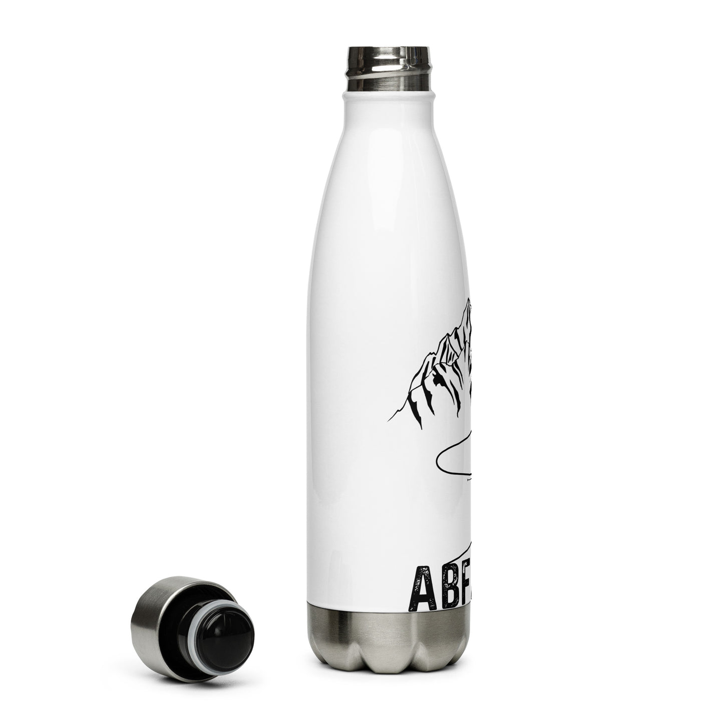 Abfahrt. - Edelstahl Trinkflasche ski