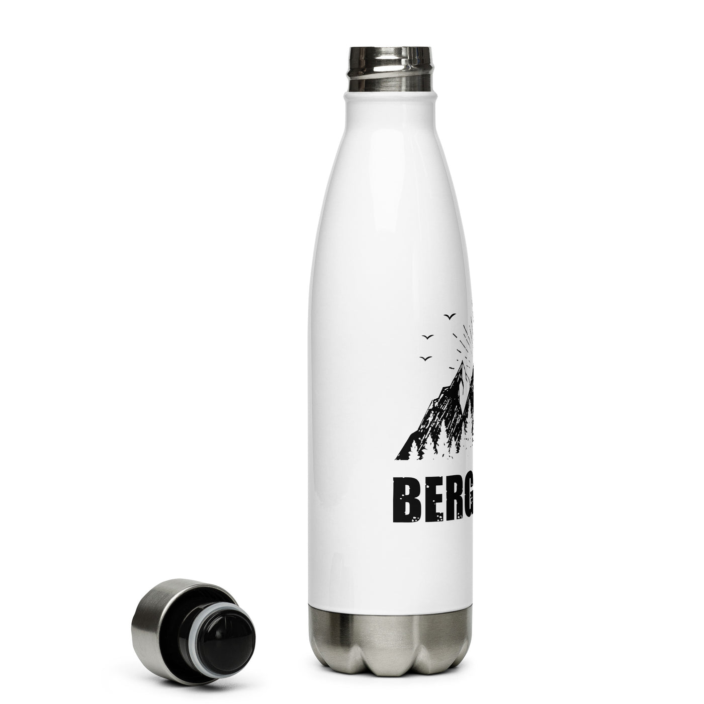 Bergkonig - Edelstahl Trinkflasche berge