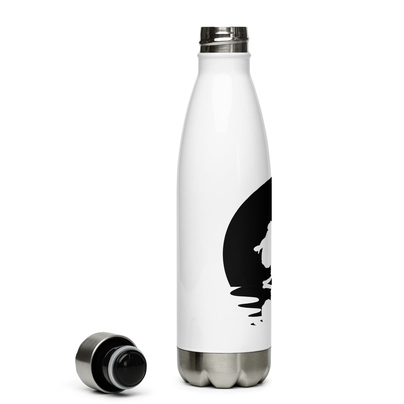 Kreis Und Reflexion – Snowboarden - Edelstahl Trinkflasche snowboarden