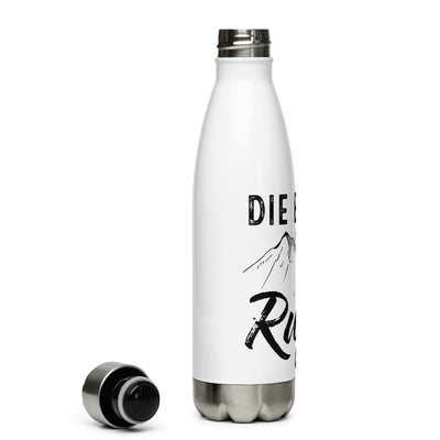 Die Berge Rufen - Edelstahl Trinkflasche ski