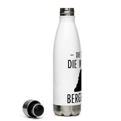 Die Tut Nix Die Will Nur Bergsteigen - Edelstahl Trinkflasche klettern