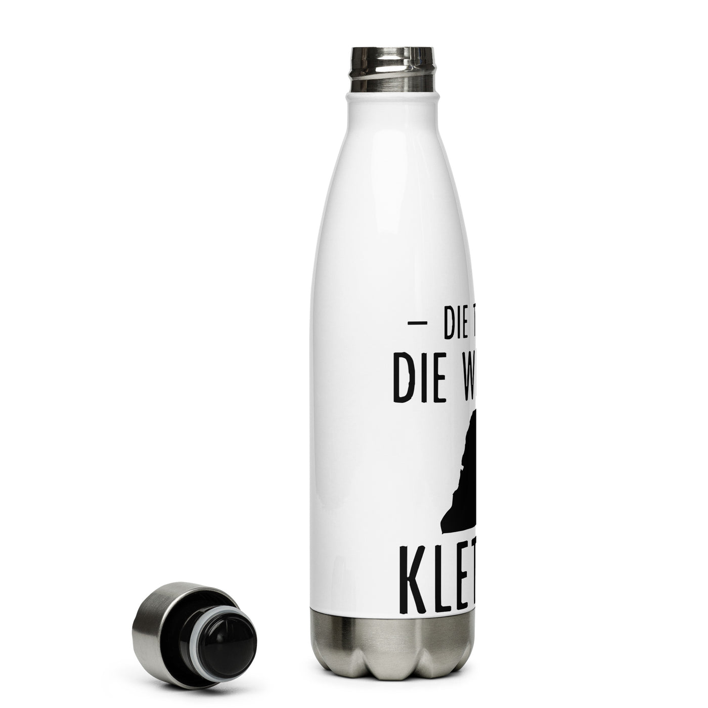 Die Tut Nix Die Will Nur Klettern - Edelstahl Trinkflasche klettern