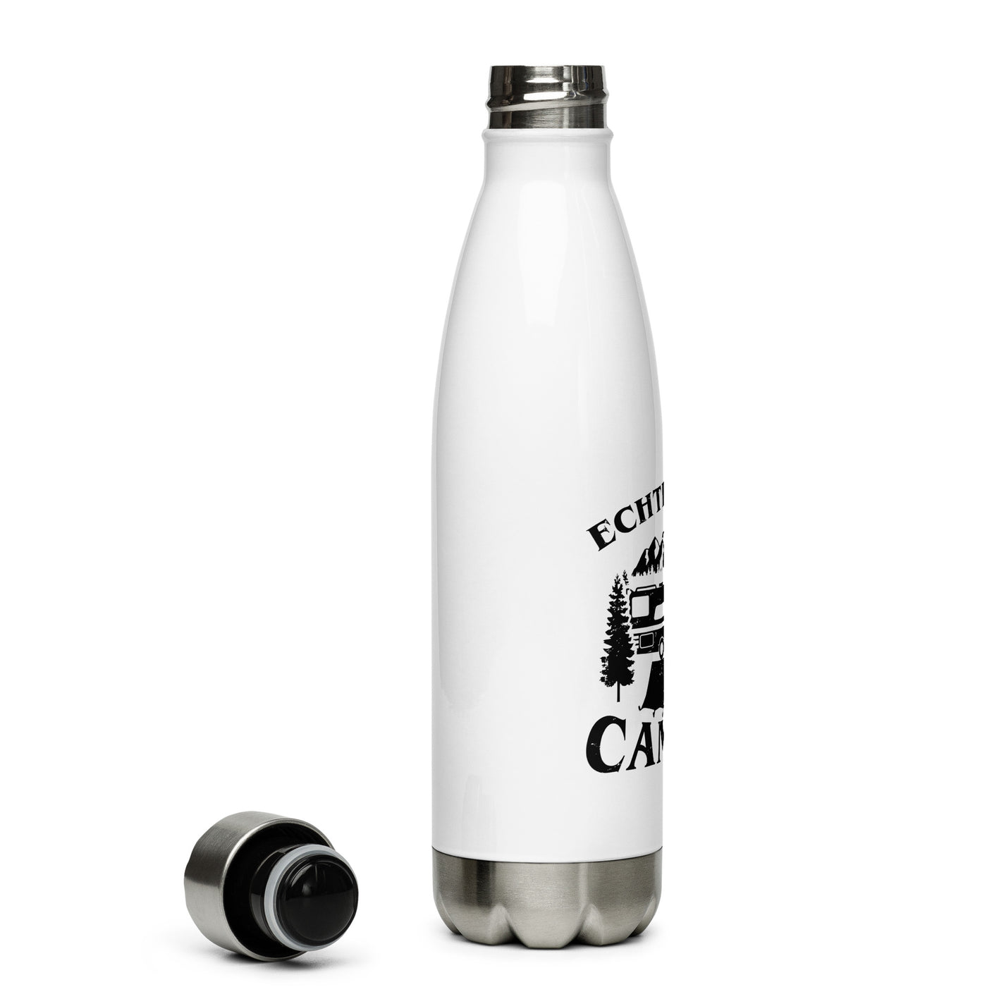 Echte Kerle Campen - Edelstahl Trinkflasche camping