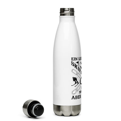 Ein Leben Ohne Skifahren - Edelstahl Trinkflasche ski