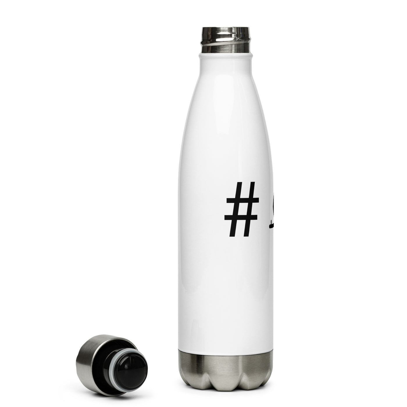 Hashtag - Wohnwagen - Edelstahl Trinkflasche camping