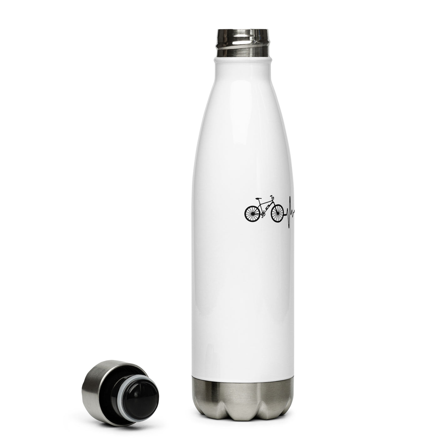 Herzschlag Coffee Und E-Bike - Edelstahl Trinkflasche e-bike