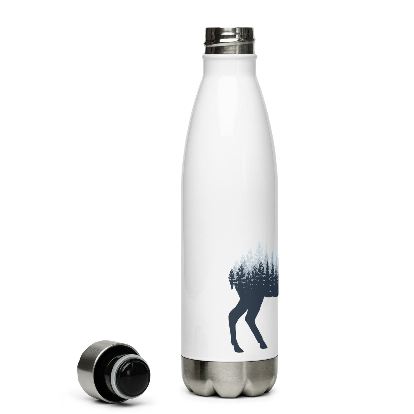 Hirsch Abstrakt - Edelstahl Trinkflasche camping