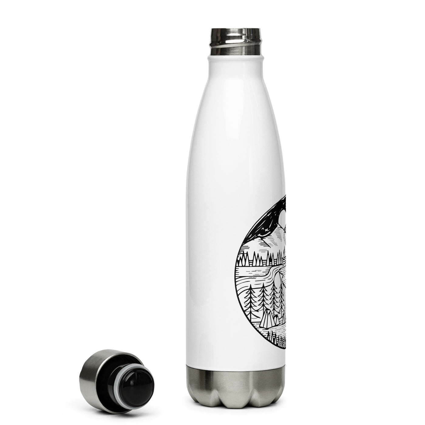 Mountain - Camping Van - Edelstahl Trinkflasche camping