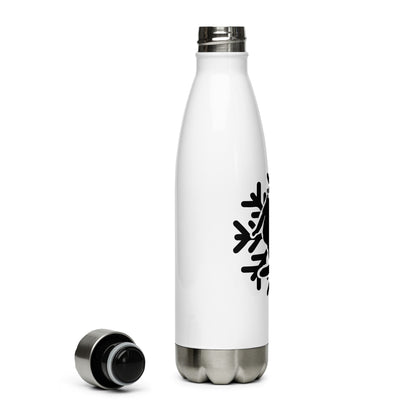 Schneeflocke - Snowboarden - Edelstahl Trinkflasche snowboarden