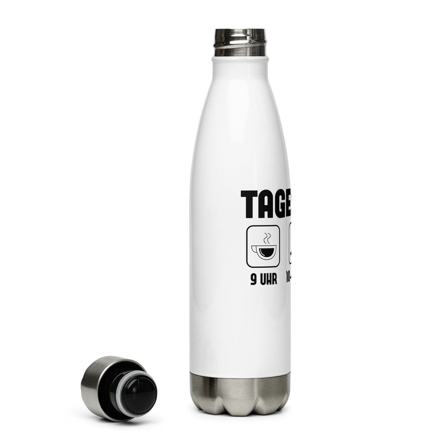 Tagesplan - Edelstahl Trinkflasche snowboarden