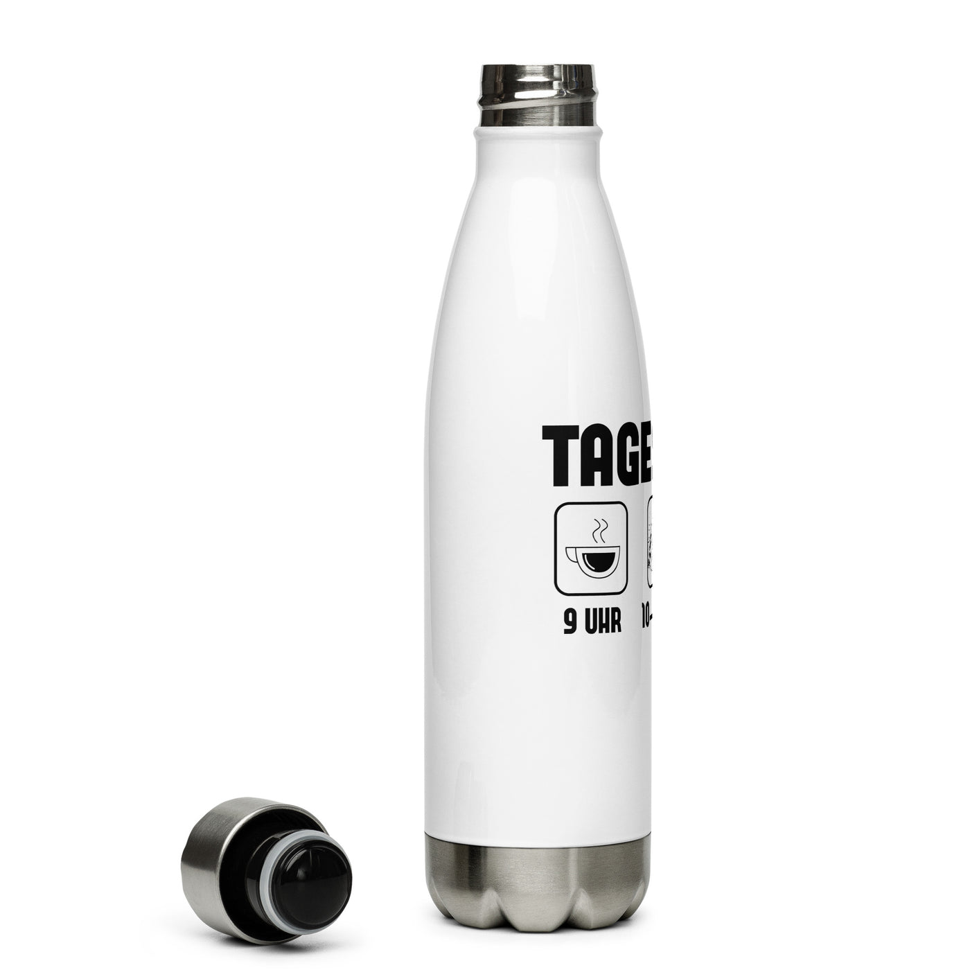 Tagesplan 1 - Edelstahl Trinkflasche camping