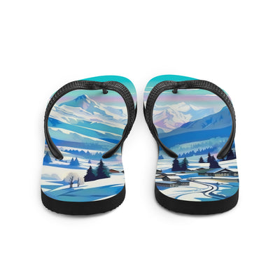 Berge und Schnee - Landschaft - Flip Flops ski xxx