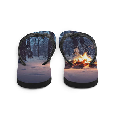 Lagerfeuer im Winter - Camping Foto - Flip Flops camping xxx