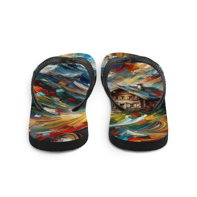 Expressionistisches Farbchaos der Alpen und Schönheit der Berge - Abstrakt - Flip Flops berge xxx yyy zzz