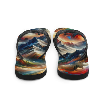 Expressionistische Alpen, Berge: Gemälde mit Farbexplosion - Flip Flops berge xxx yyy zzz