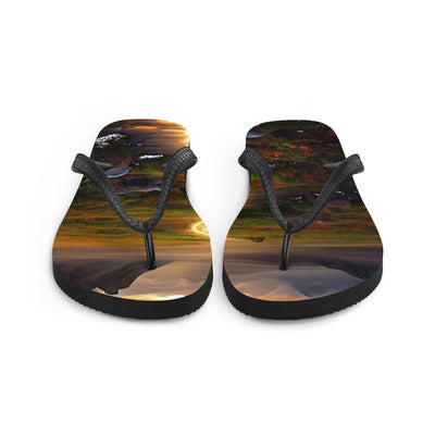 Landschaft mit wilder Atmosphäre - Malerei - Flip Flops berge xxx