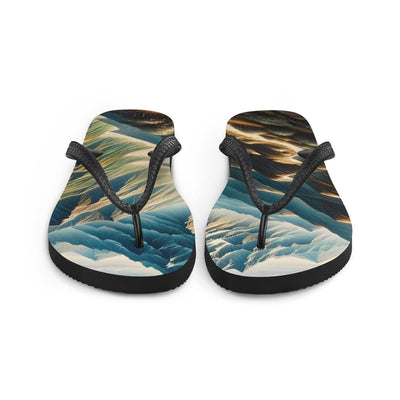 Berglandschaft: Acrylgemälde mit hervorgehobenem Pfad - Flip Flops berge xxx yyy zzz