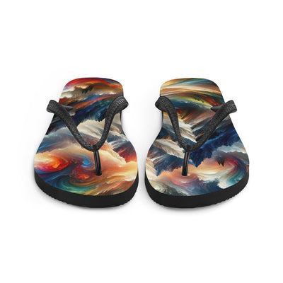 Expressionistische Alpen, Berge: Gemälde mit Farbexplosion - Flip Flops berge xxx yyy zzz