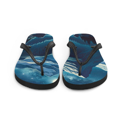 Legendäre Alpennacht, Mondlicht-Berge unter Sternenhimmel - Flip Flops berge xxx yyy zzz