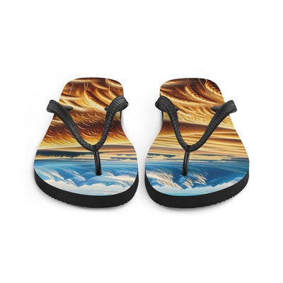 Ölgemälde eines weiten bayerischen Weizenfeldes, golden im Wind (TR) - Flip Flops xxx yyy zzz