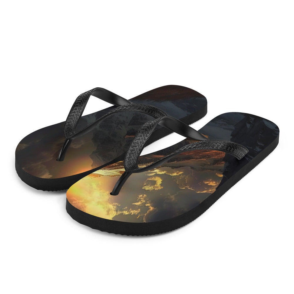 Himalaya Gebirge, Sonnenuntergang - Landschaft - Flip Flops berge xxx L