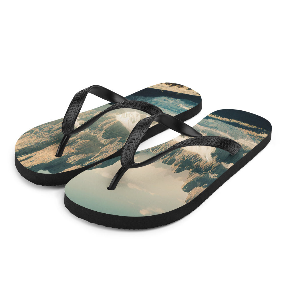 Dolomiten - Landschaftsmalerei - Flip Flops berge xxx L