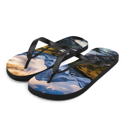 Berge und steiniger Bach - Epische Stimmung - Flip Flops berge xxx L