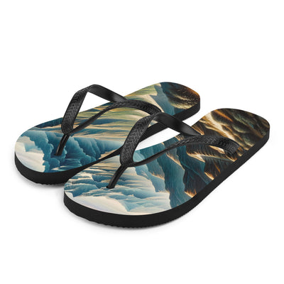 Berglandschaft: Acrylgemälde mit hervorgehobenem Pfad - Flip Flops berge xxx yyy zzz L