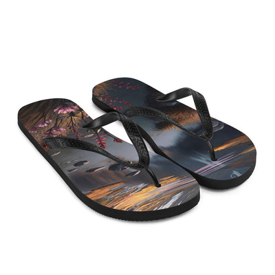 Berge, Bergsee und Blumen - Flip Flops berge xxx