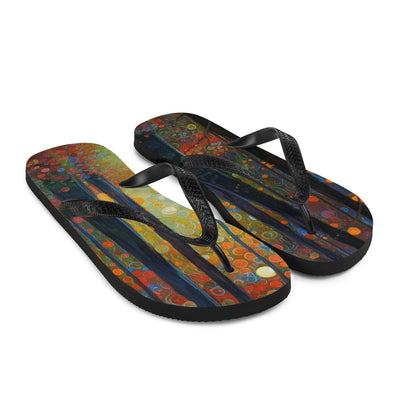 Wald voller Bäume - Herbstliche Stimmung - Malerei - Flip Flops camping xxx