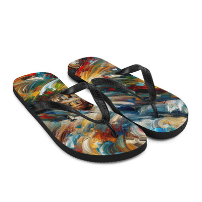 Expressionistisches Farbchaos der Alpen und Schönheit der Berge - Abstrakt - Flip Flops berge xxx yyy zzz