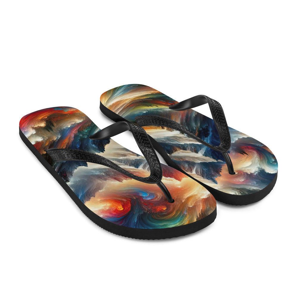 Expressionistische Alpen, Berge: Gemälde mit Farbexplosion - Flip Flops berge xxx yyy zzz