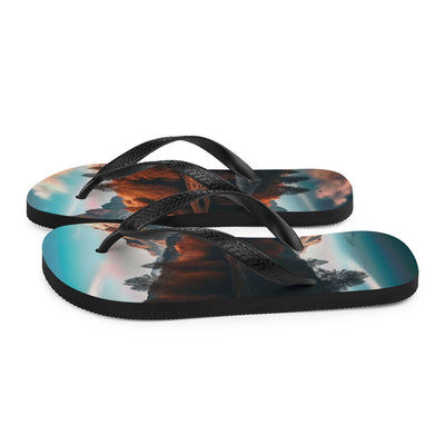 Bergsee, Berg und Bäume - Foto - Flip Flops berge xxx