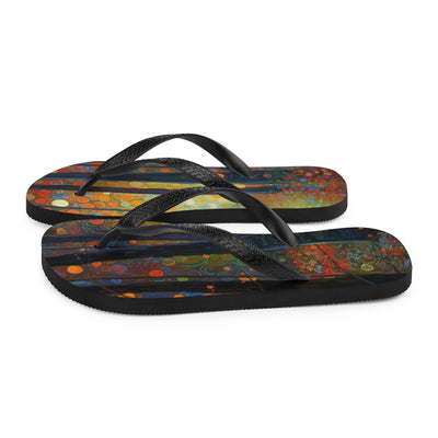 Wald voller Bäume - Herbstliche Stimmung - Malerei - Flip Flops camping xxx