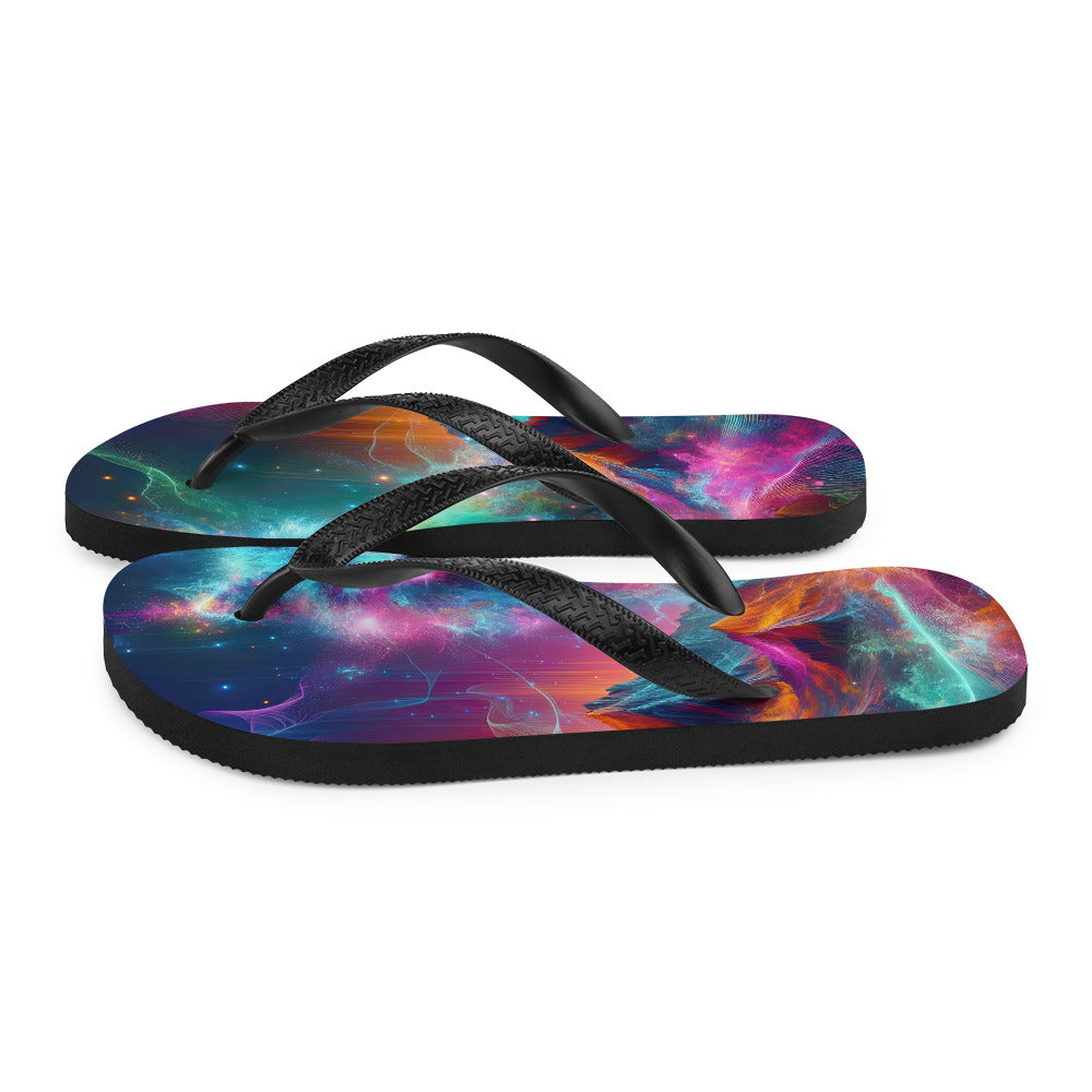 Alpen und Wolf: Lebendige Farben und schimmernde Lichtpartikel (AN) - Flip Flops xxx yyy zzz